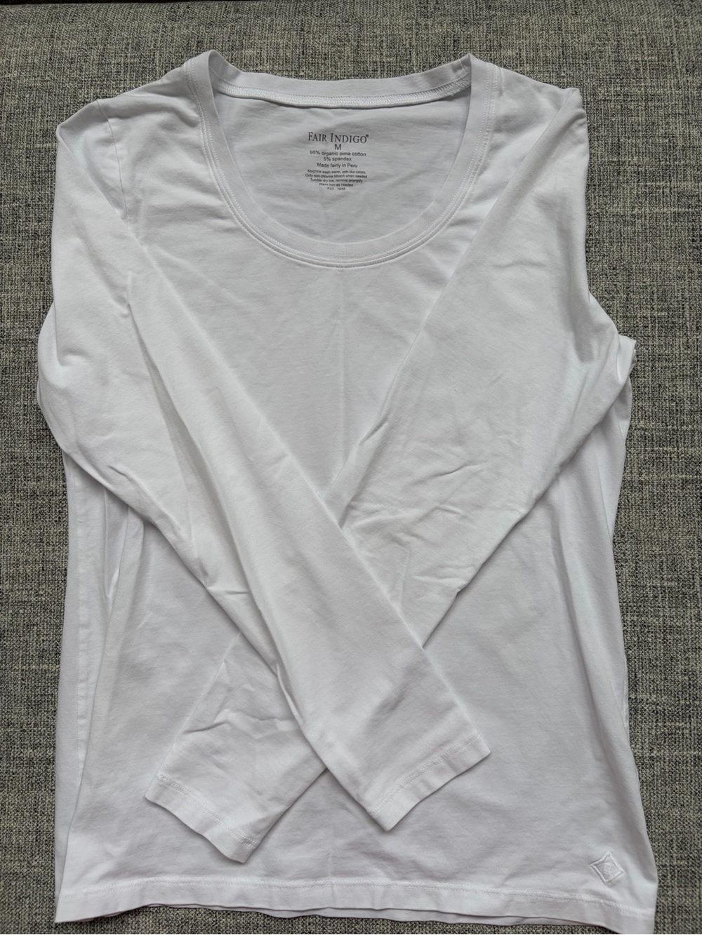 Fair Harbor Women's Long Sleeve Tee in White